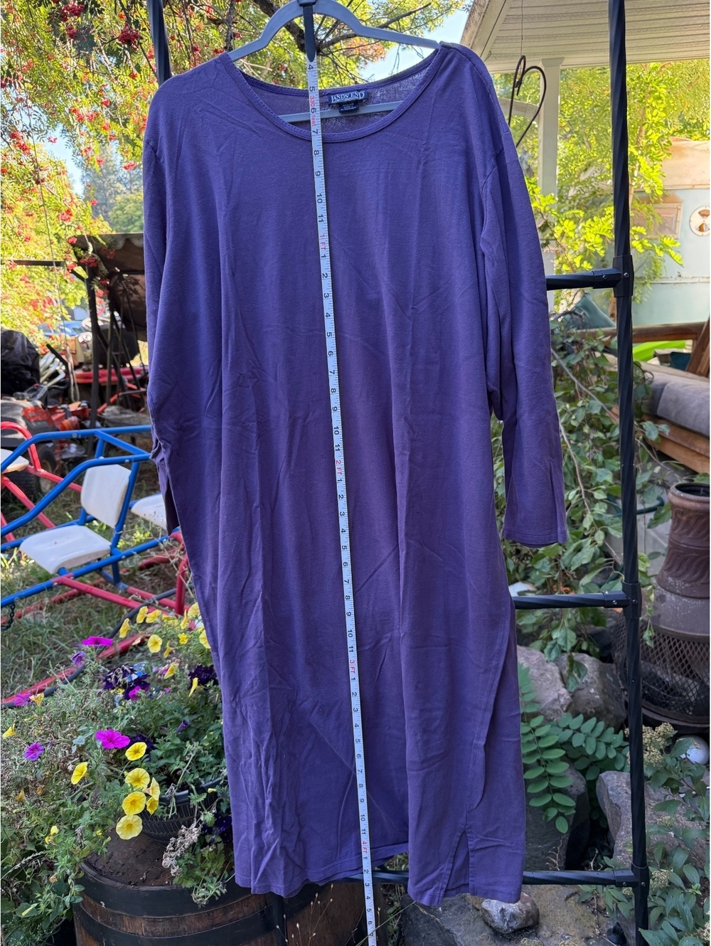Lands' End Purple Long Sleeve Dress Size 3X